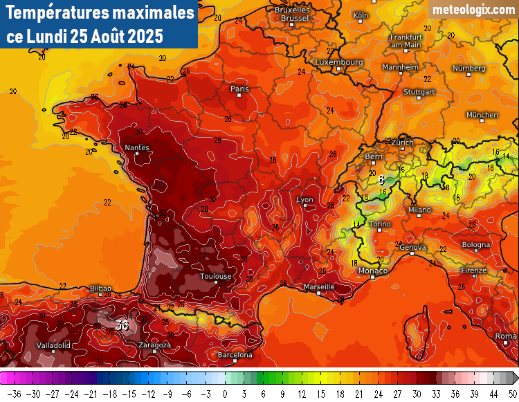 chaleur 25 août