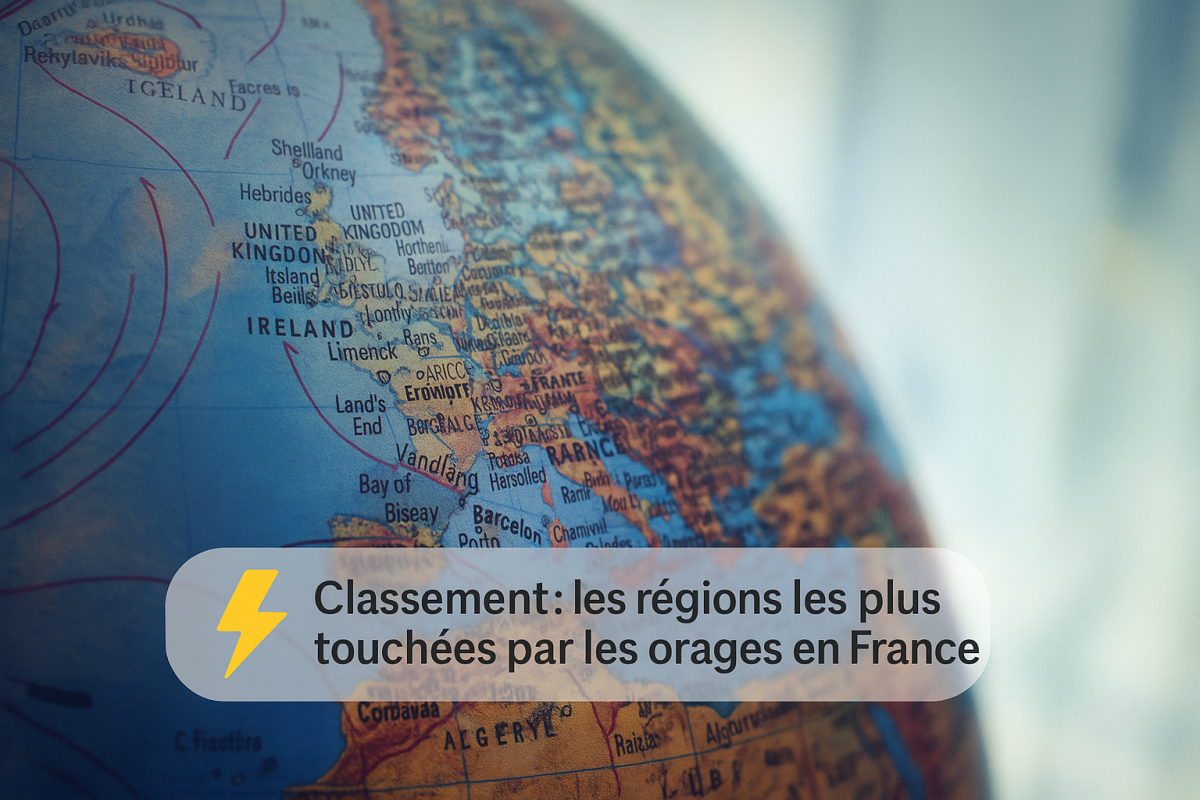Classement des régions les plus orageuses