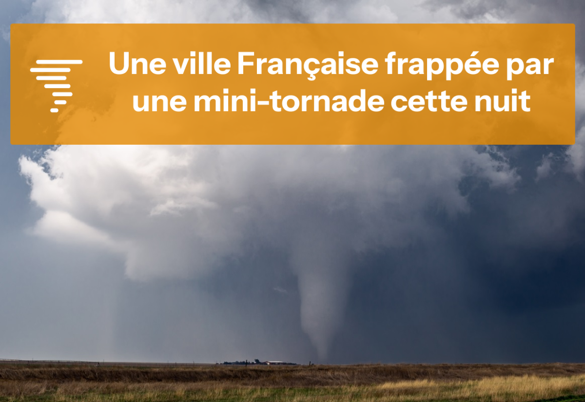 mini-tornade dans un champ