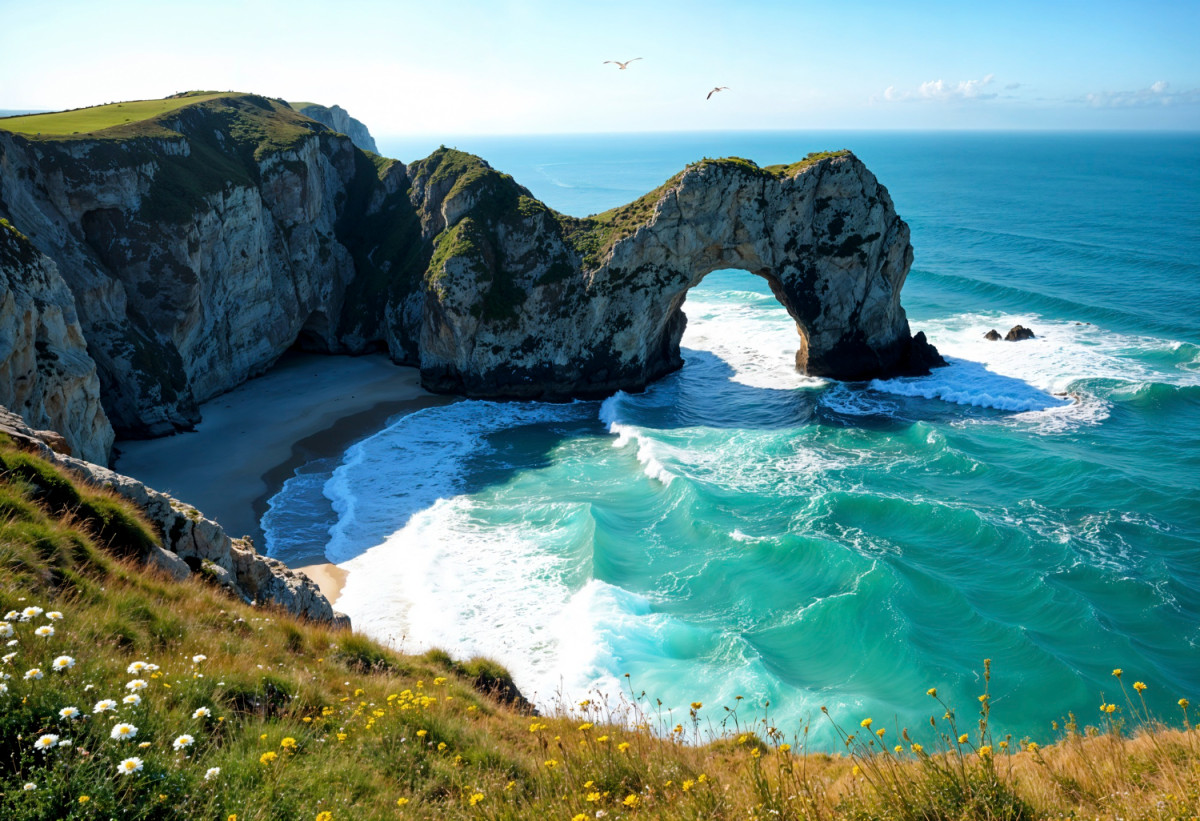 Plage des cathédrales