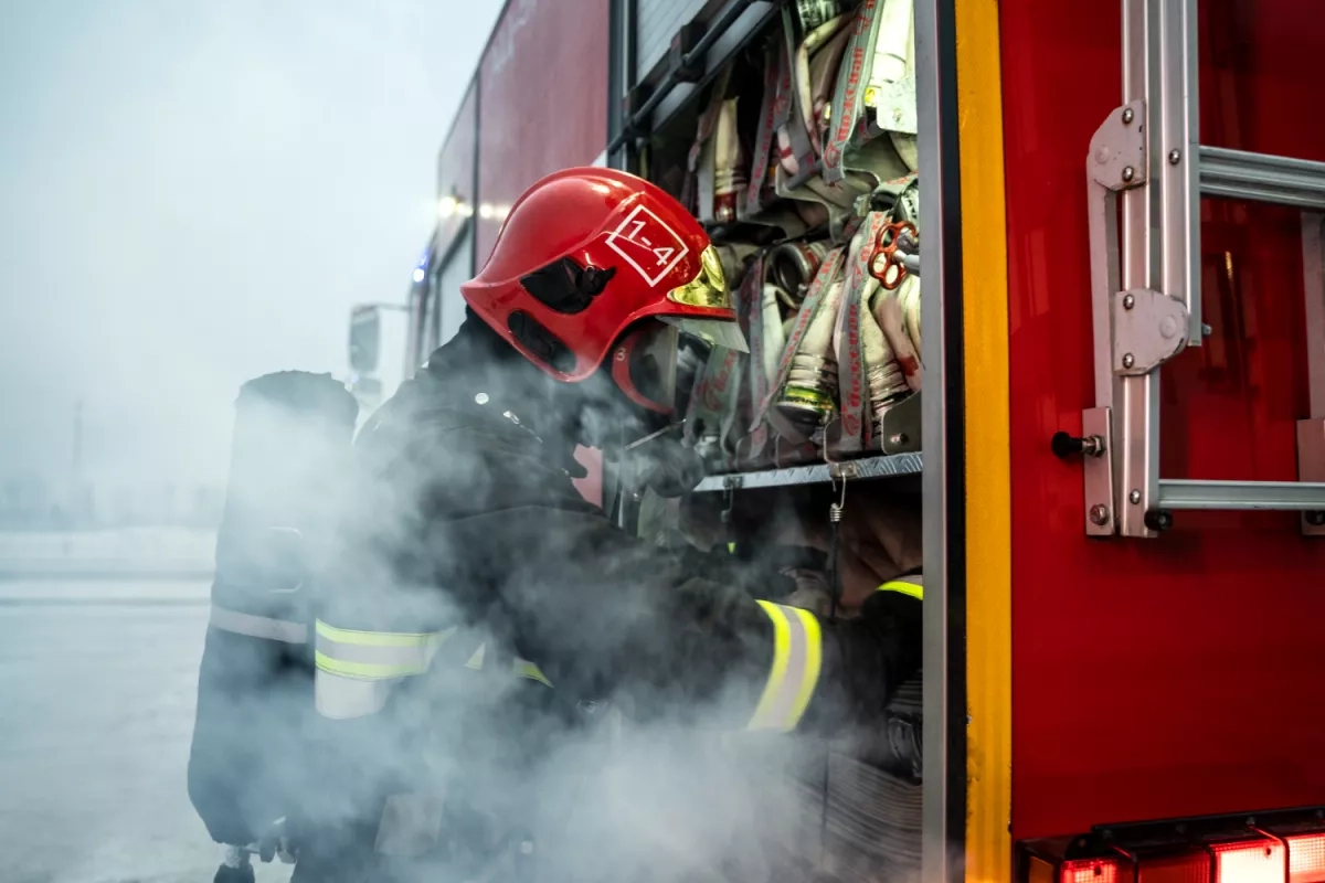 Pompiers en intervention