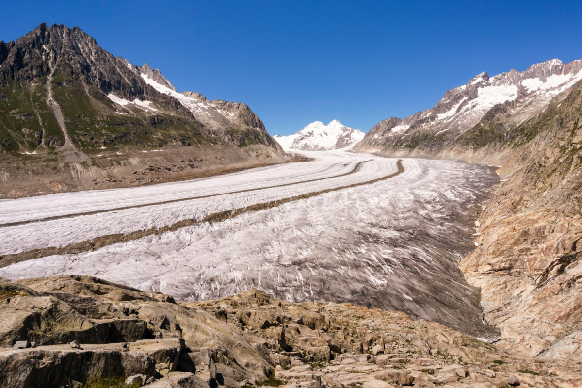 La mer de glace dans les Alples