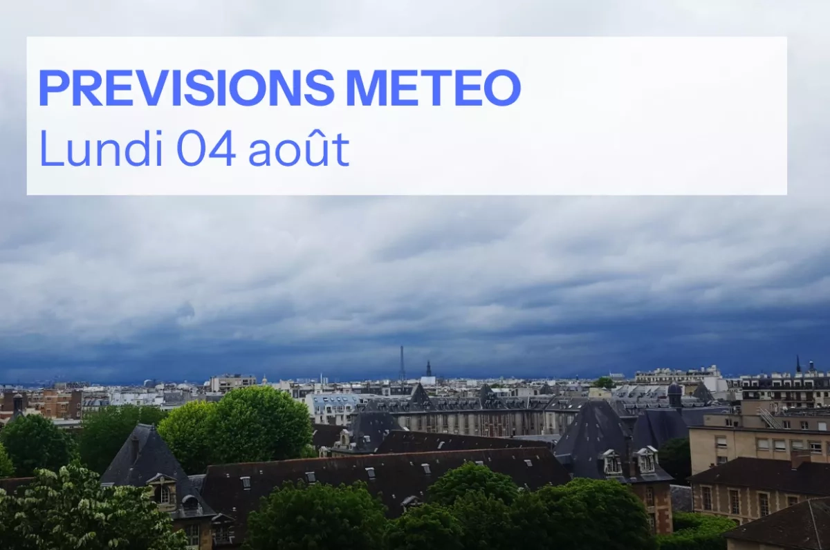 Ciel ville avec nuages