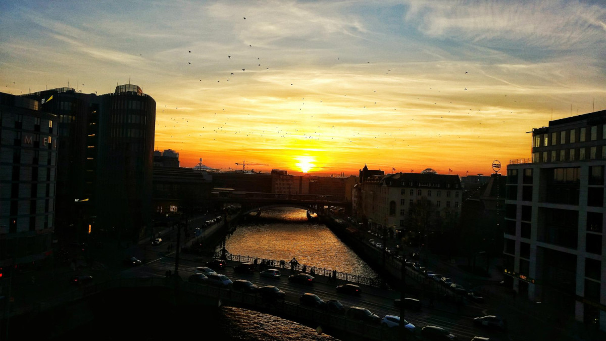 Coucher de soleil à Lyon