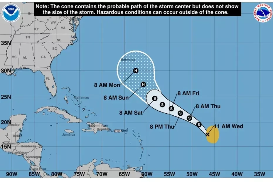 Carte tempête