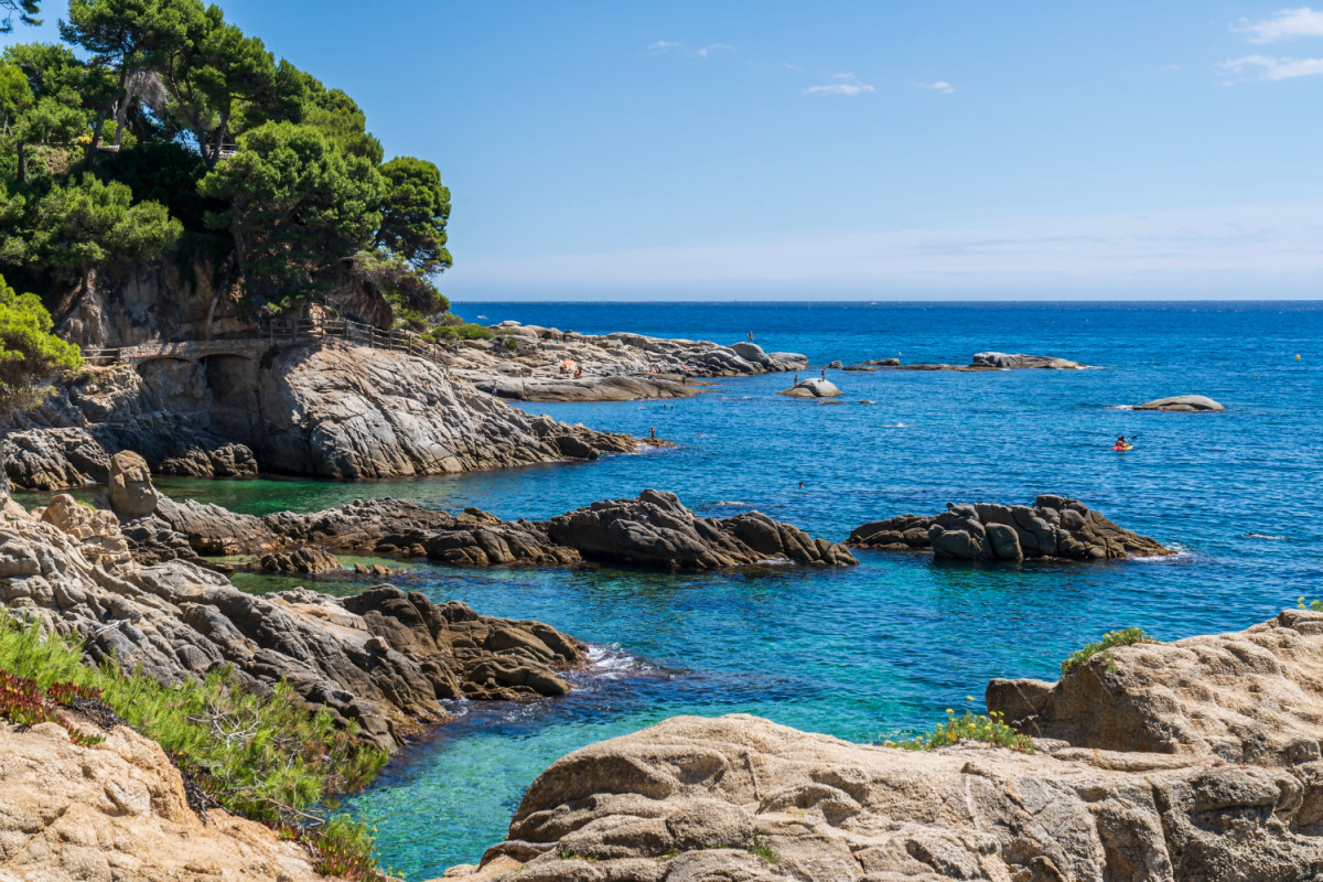 Paysage de mer et ciel bleu