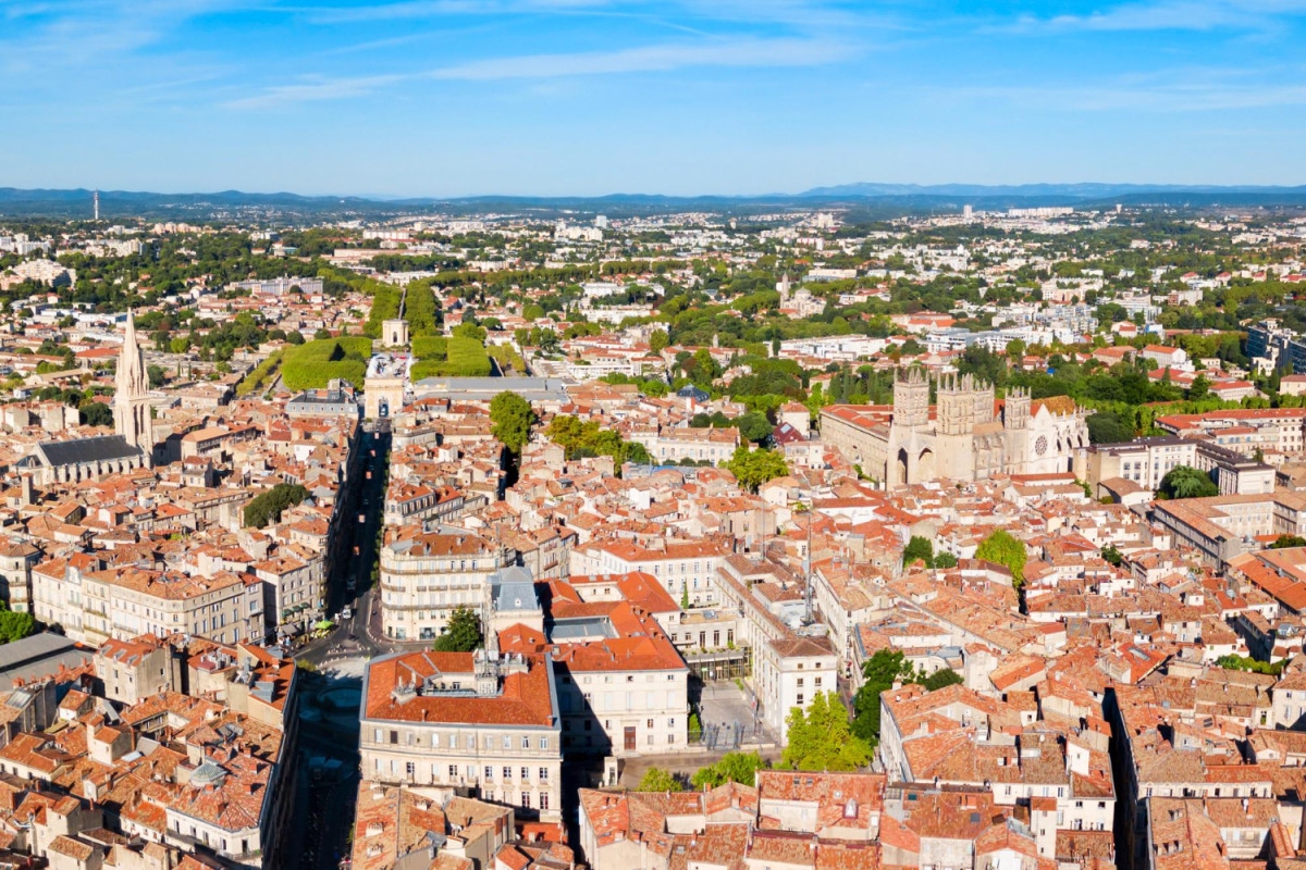 Montpellier vue du ciel