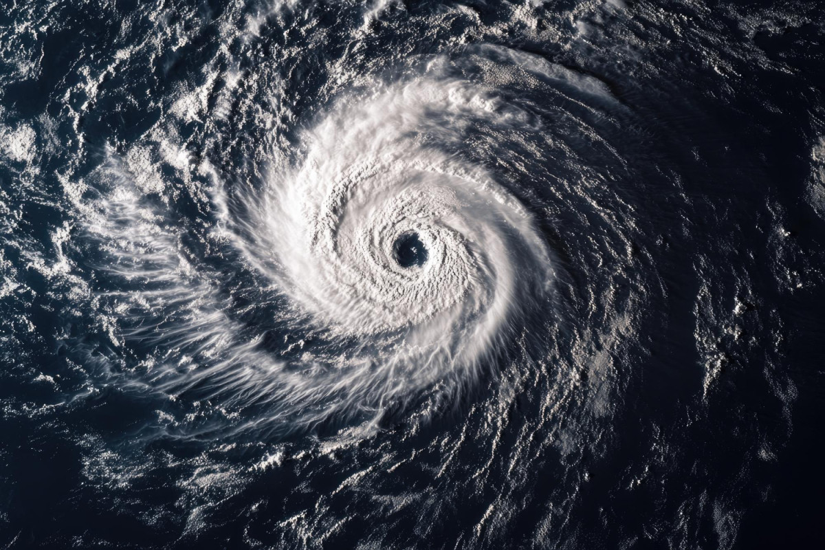 Typhon vu de l'espace