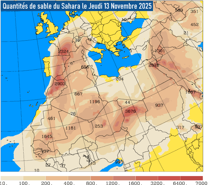 Sable 13 novembre carte