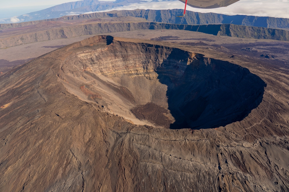 Cratère d'un volcan