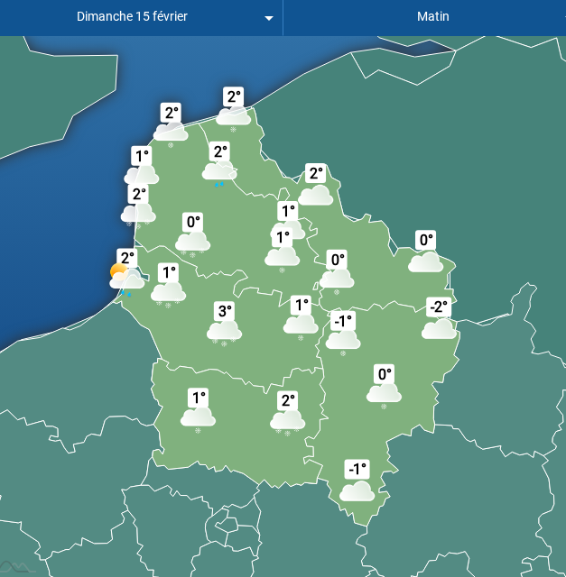 Carte des hauts de france matin