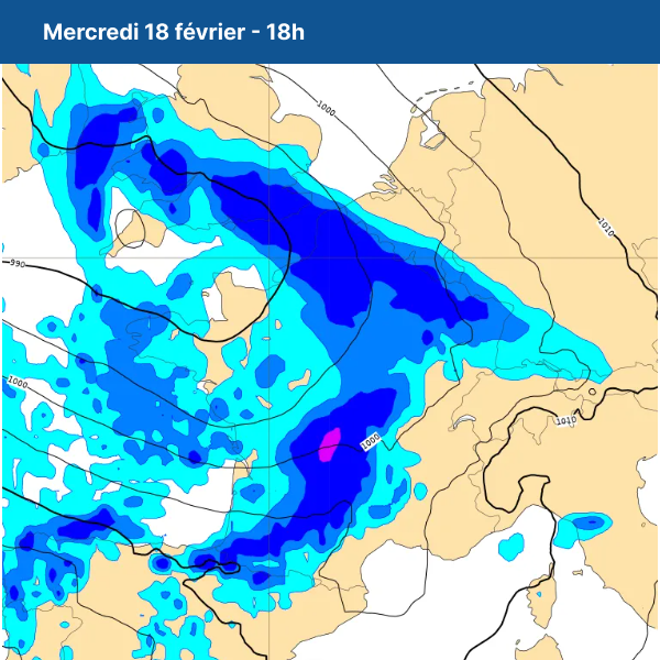 Carte pluie bretagne