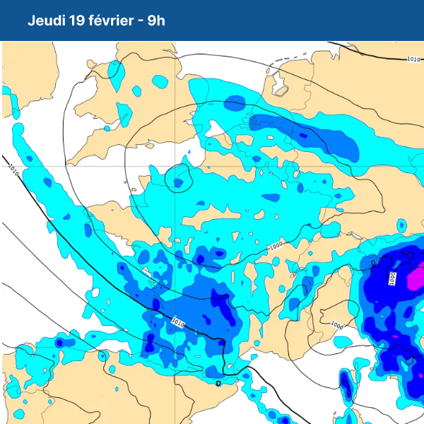 Carte pluie bretagne