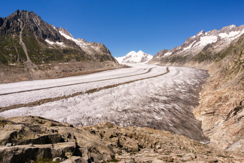 La mer de glace dans les Alples