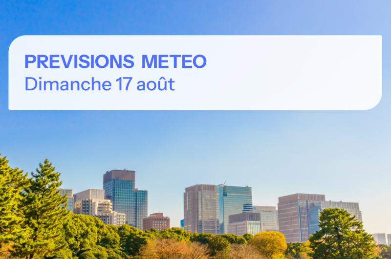 Ciel bleu au-dessus d'une ville