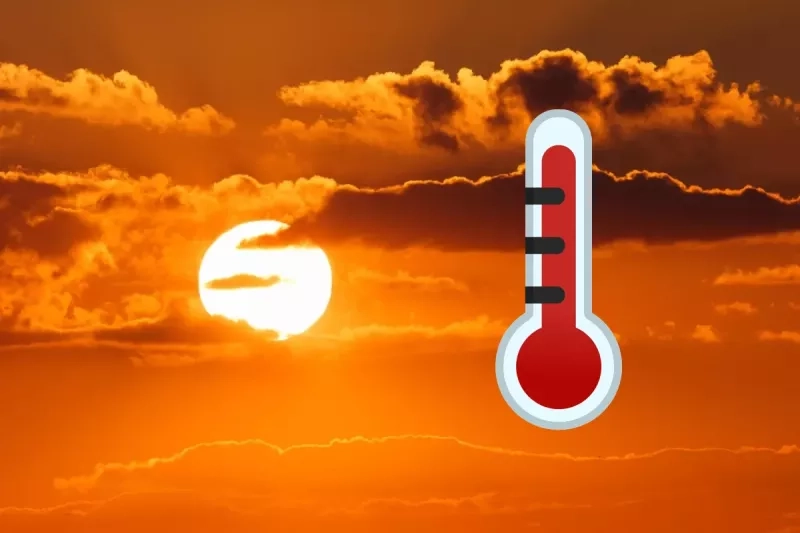 soleil canicule thermomètre