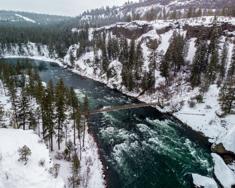 Fleuve gelé en Sibérie