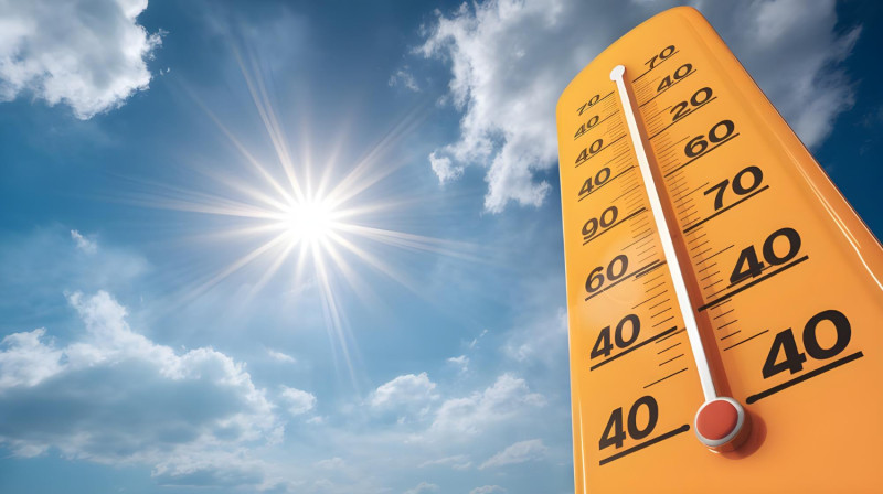 Soleil et thermomètre