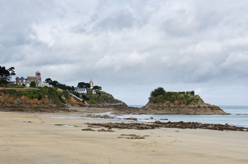 Plage de Bretagne en hiver