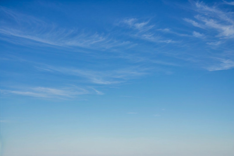 Vue d'un ciel dégagé