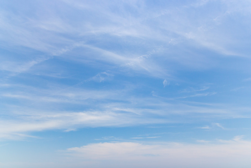 Vue d'un ciel dégagé