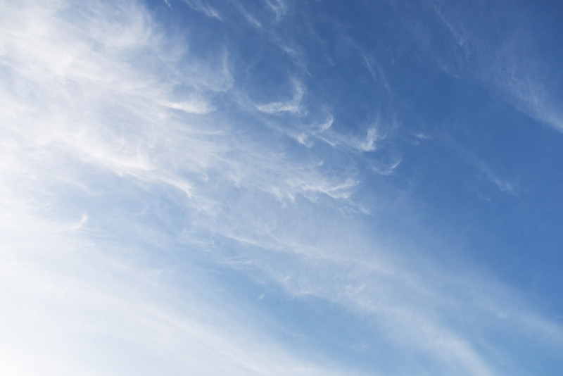 Vue d'un ciel dégradé de lumière