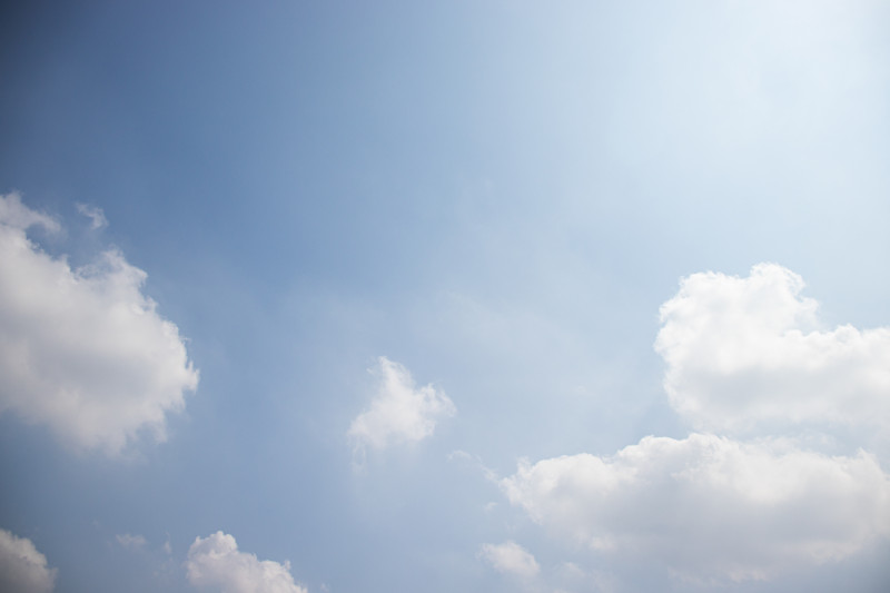 Ciel ensoleillé avec nuages