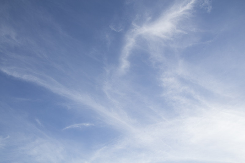 Vue d'un ciel lumineux