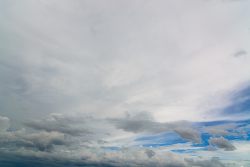 Vue d'un ciel nuageux