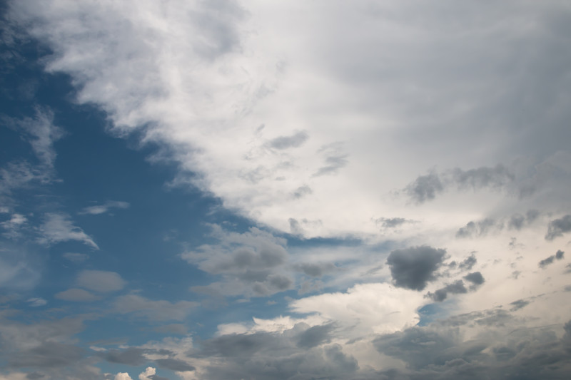Vue d'un ciel nuageux