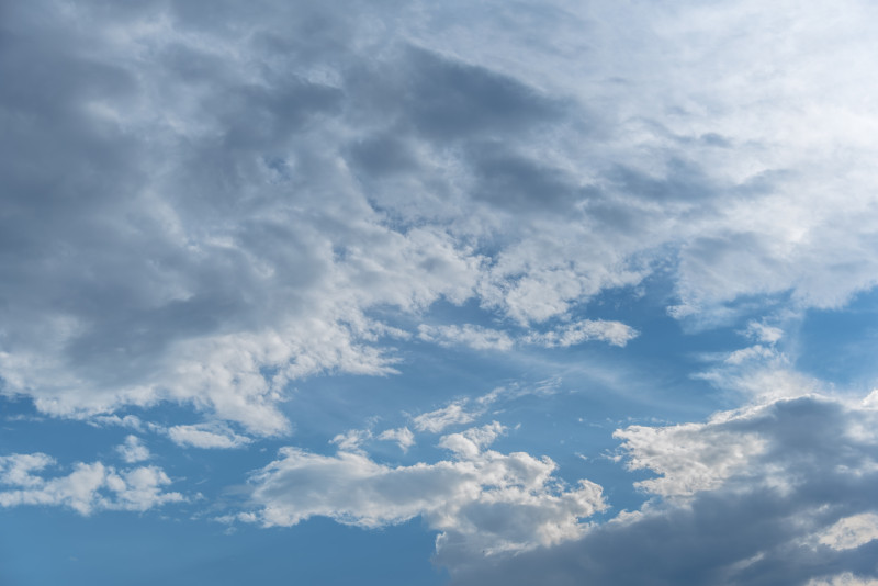 Vue d'un ciel nuageux
