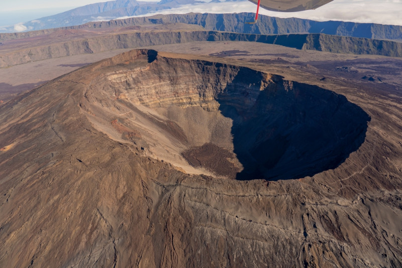 Cratère d'un volcan