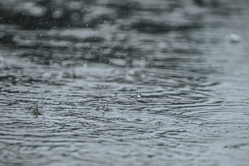 Vue de fortes précipitations