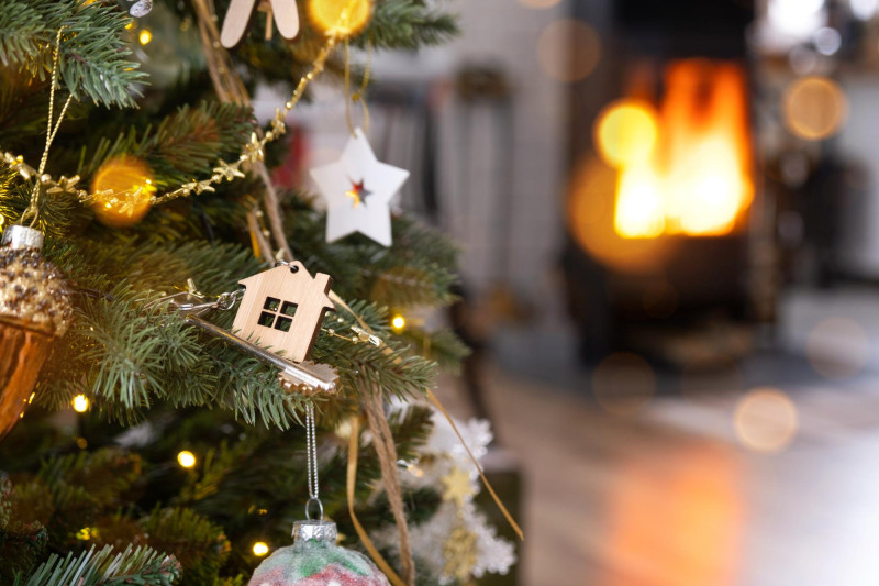 Sapin de noel décoré