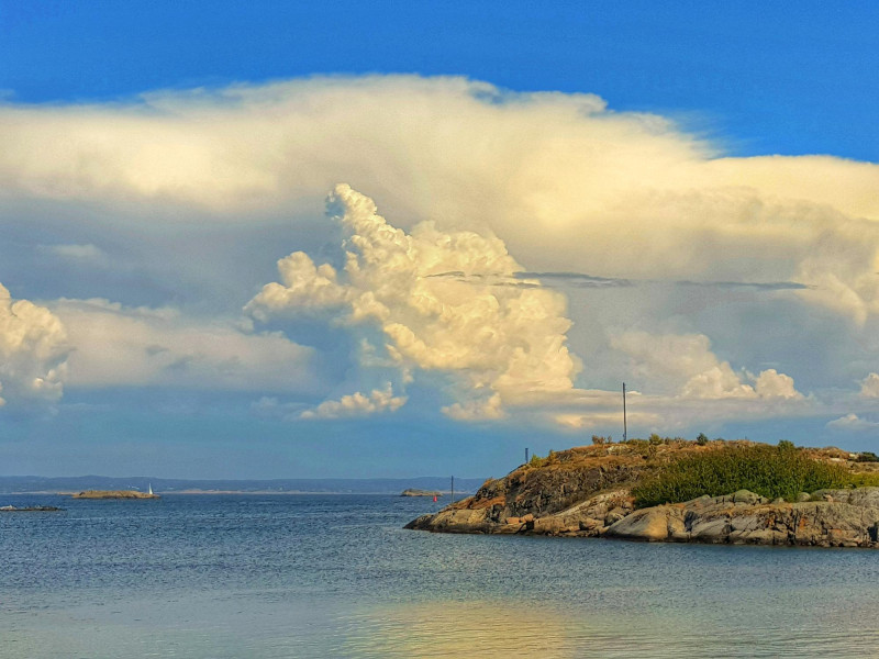 Paysage de bretagne sur la côté