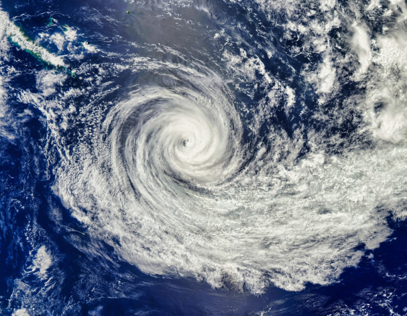 Cyclone vu de l'espace