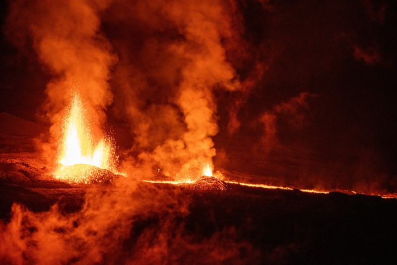 Eruption du piton de la fournaise