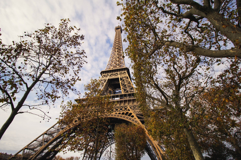 Paris et la tour Eiffel en hiver