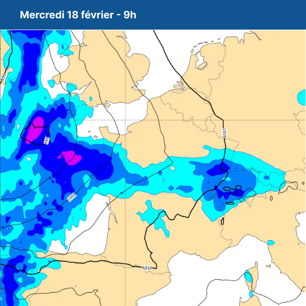 Carte radar pluie france