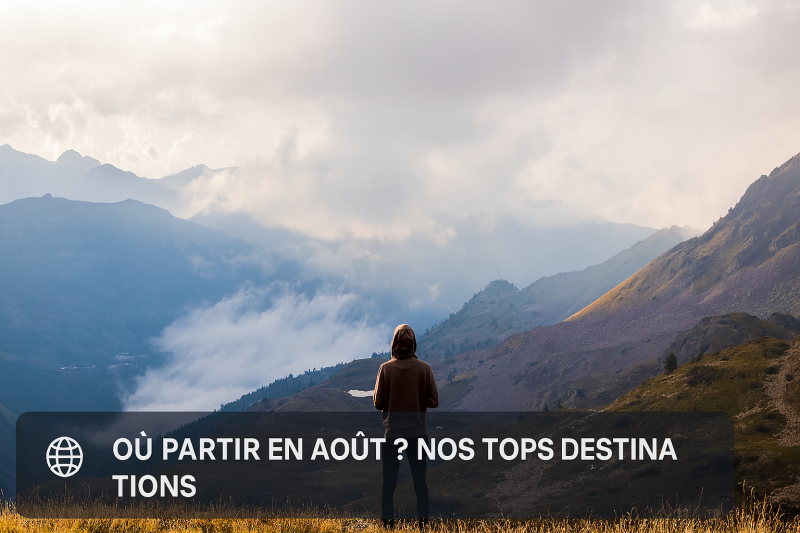 Un homme face à un paysage de montagnes
