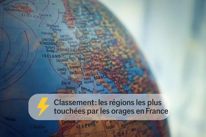 Classement des régions les plus orageuses
