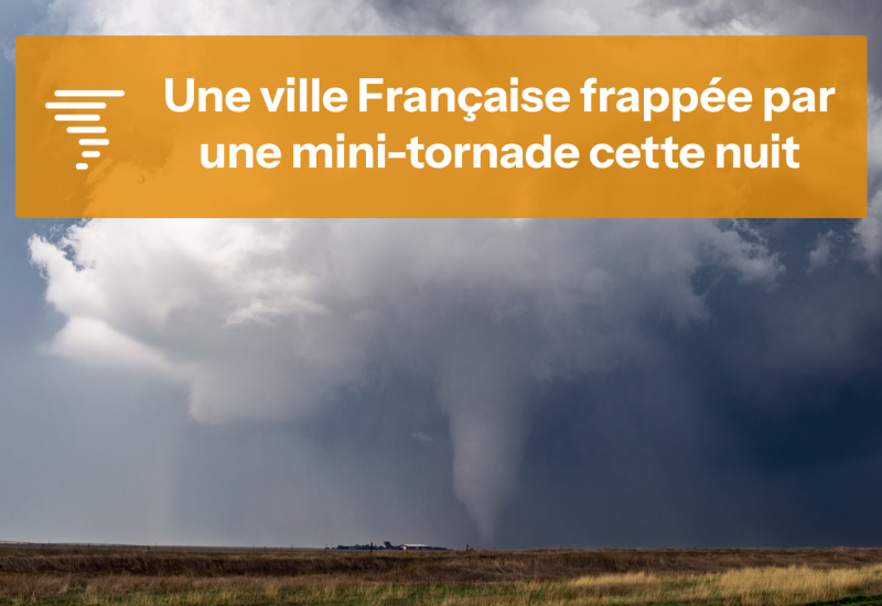 mini-tornade dans un champ