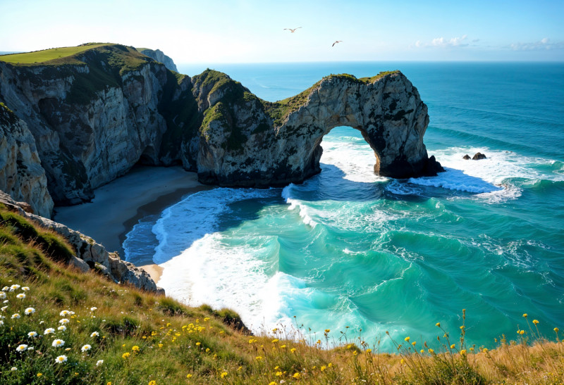 Plage des cathédrales