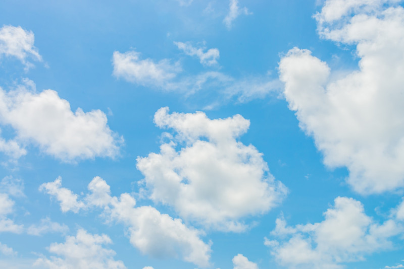 Ciel bleu avec quelques nuages