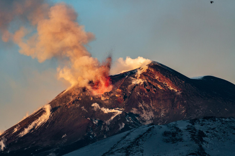 eruption de l'etna