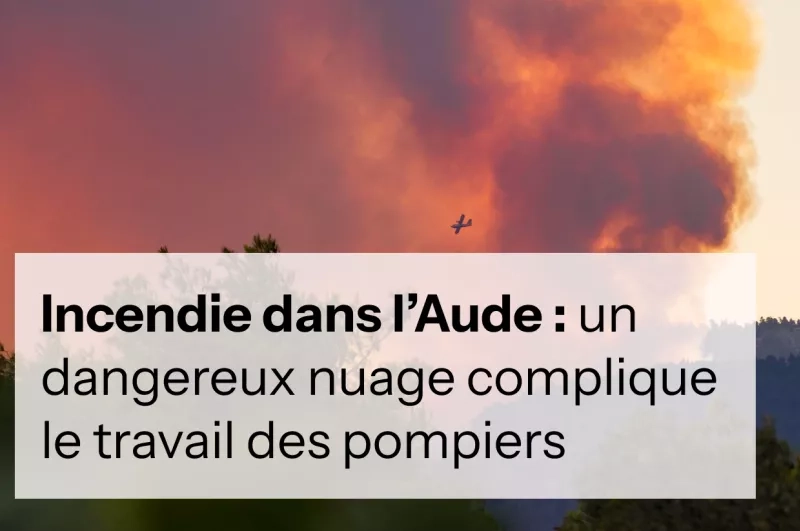 Nuage au-dessus d'un incendie