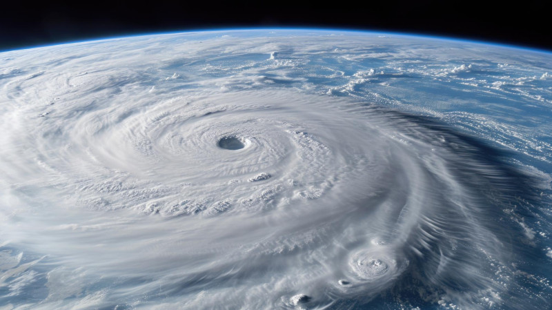 Typhon vu depuis l'espace