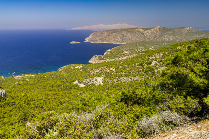 Campagne avec vue sur la mer
