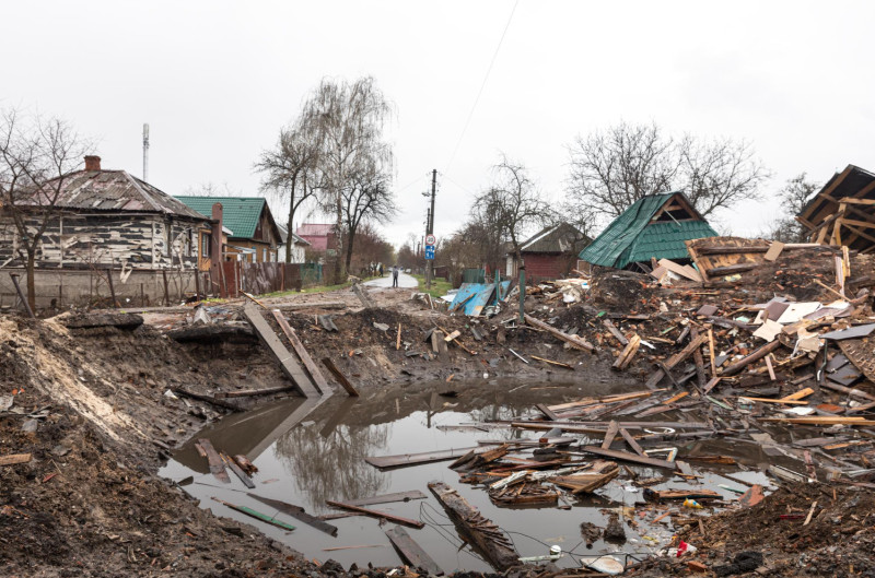 Maisons endommagées par une catastrophe
