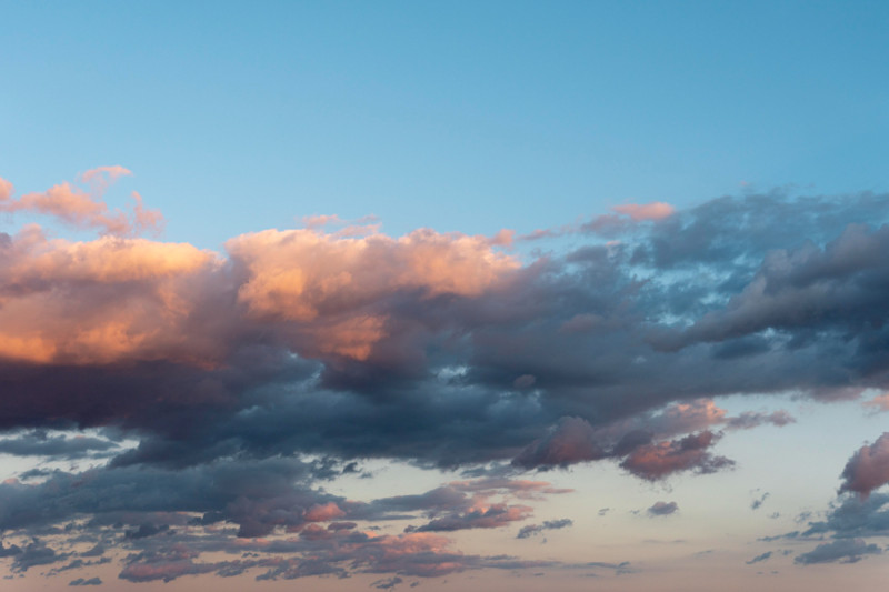 Ciel avec coucher de soleil
